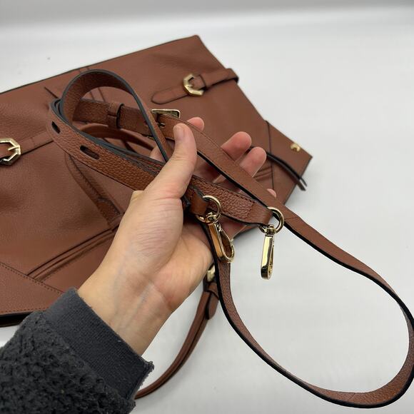 LODIS Texas Leather Nikki Satchel Chestnut NWOT Retails  LODIS Womens Purse Texas Leather Nikki Satchel Brown Chestnut